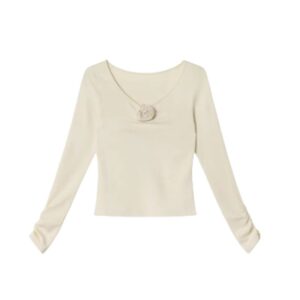 3d Flower Long Sleeves