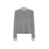 Colorblock Turtleneck Long Sleeves