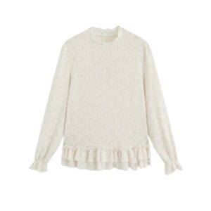 Preppy Sweet Lace Long Sleeves